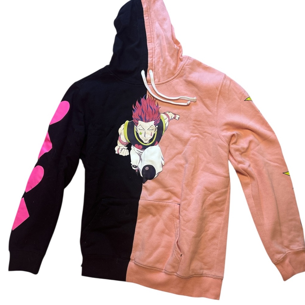 Hot Topic Black and pink hisoka Hoodie